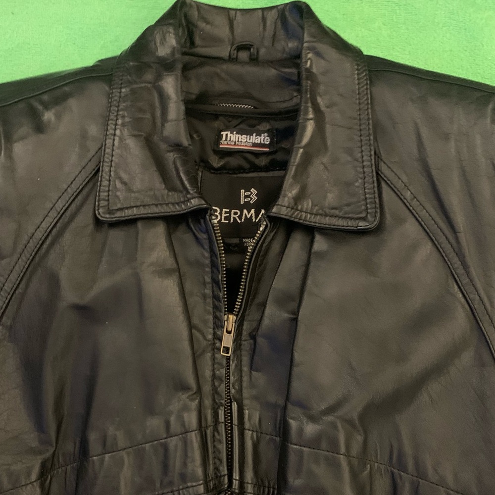 BERMAN’S Zip Lined Leather Jacket